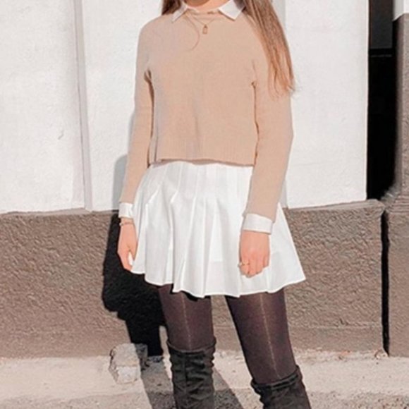 OLD MONEY white Tennis Mini Skirt - Picture 3 of 12